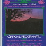 1986 - Glastonbury CND Festival Programme 